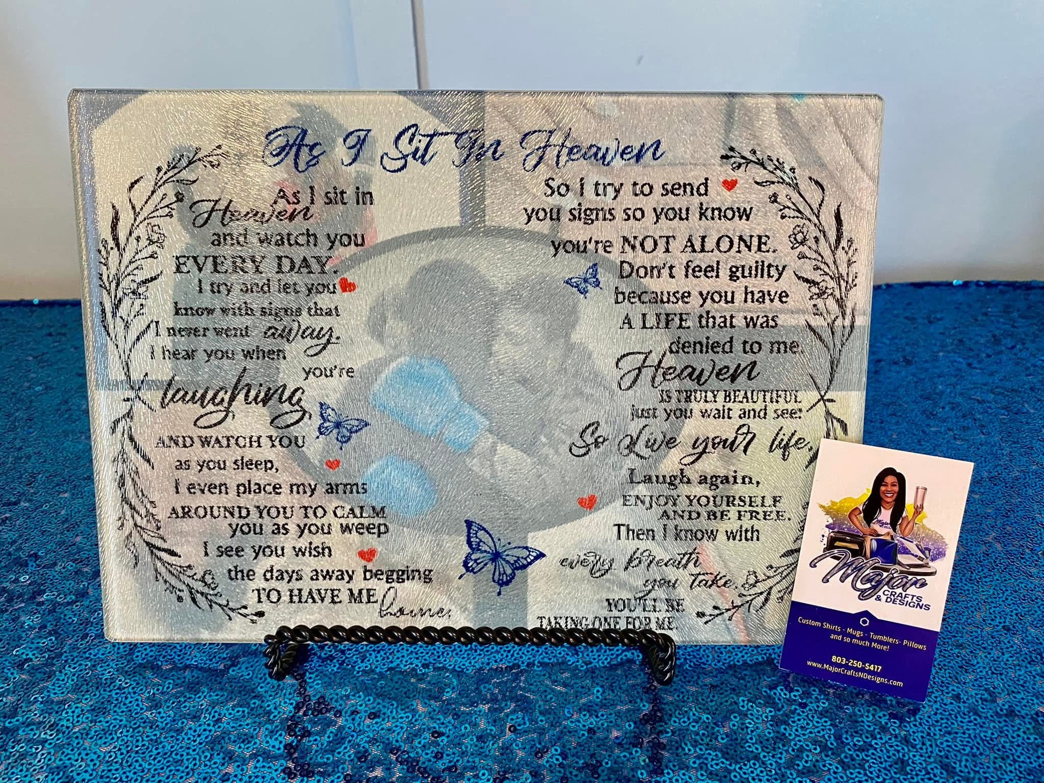 Memorial Glass Cutting Board