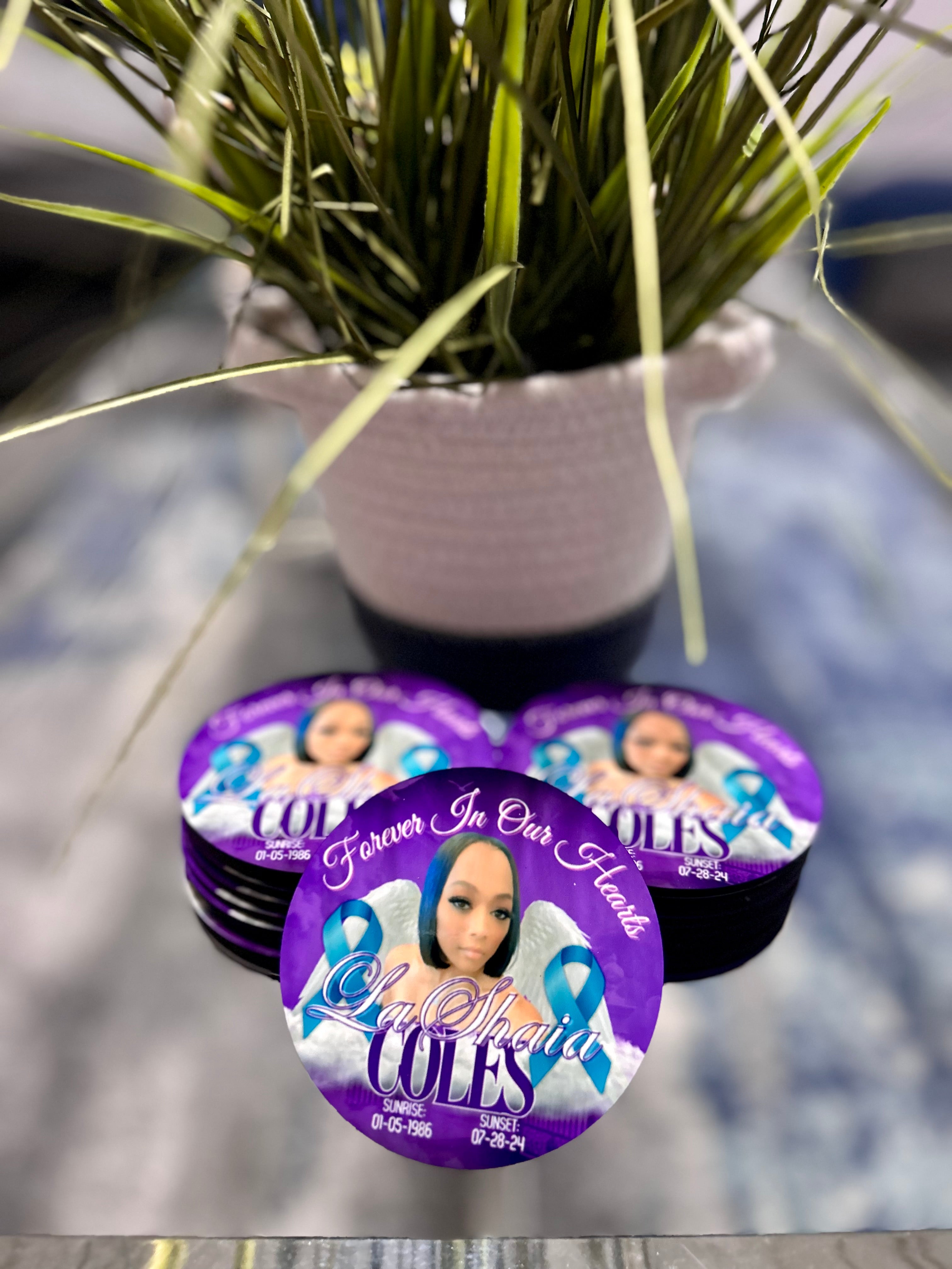 Custom Memorial Button